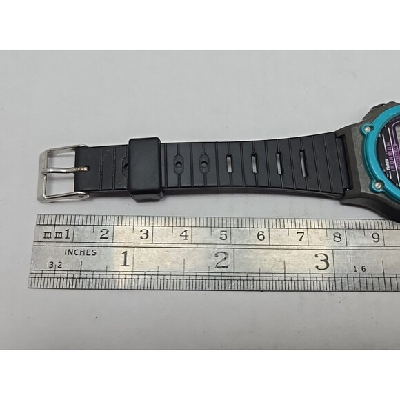 Timex Ironman Triathlon 8 Lap Indiglo Digital Watch Purple Retro New Battery 90s - Picture 10 of 12